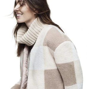 NWOT Adam Lippes Cropped Sherpa Teddy Bear Quilted Coat - US S